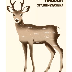 Rådjur Styckningsschema svenska Poster